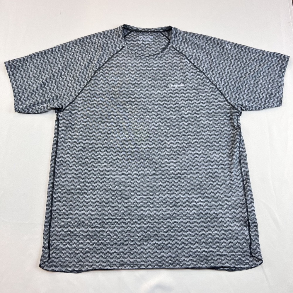 Patagonia Ridge Flow Shirt Men's XL Gray Lightweight Performance Outdoor Top
